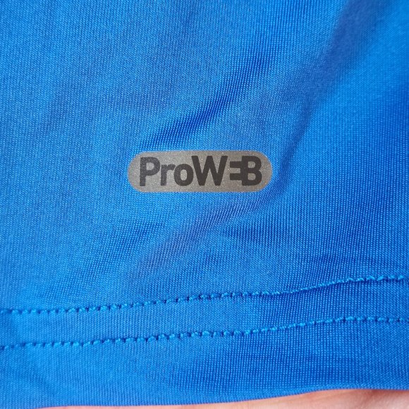 NWT Spyder Men's Printed Side Zip Pocket Performance Tee, Blue, Sz Medium - Picture 7 of 11